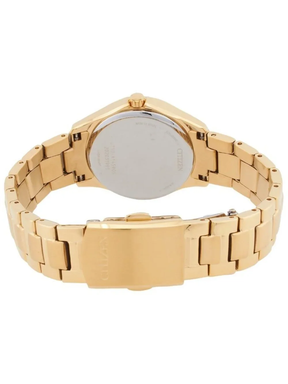 NWT Citizen Crystal Eco-Drive Champagne Dial Ladies Watch